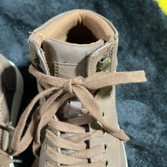 Tan Leather High-Top Sneaker - Picture 7 of 11